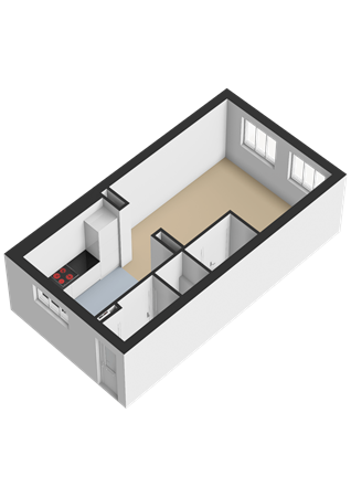 Floorplan - Dorpsstraat 47, 3751 EM Bunschoten-Spakenburg